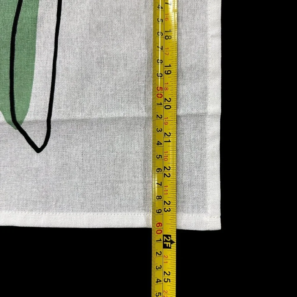 Kitschy Kitchen Dish Towels Green Black White Hanging Loop IKEA Rinnig Cotton - Picture 6 of 7